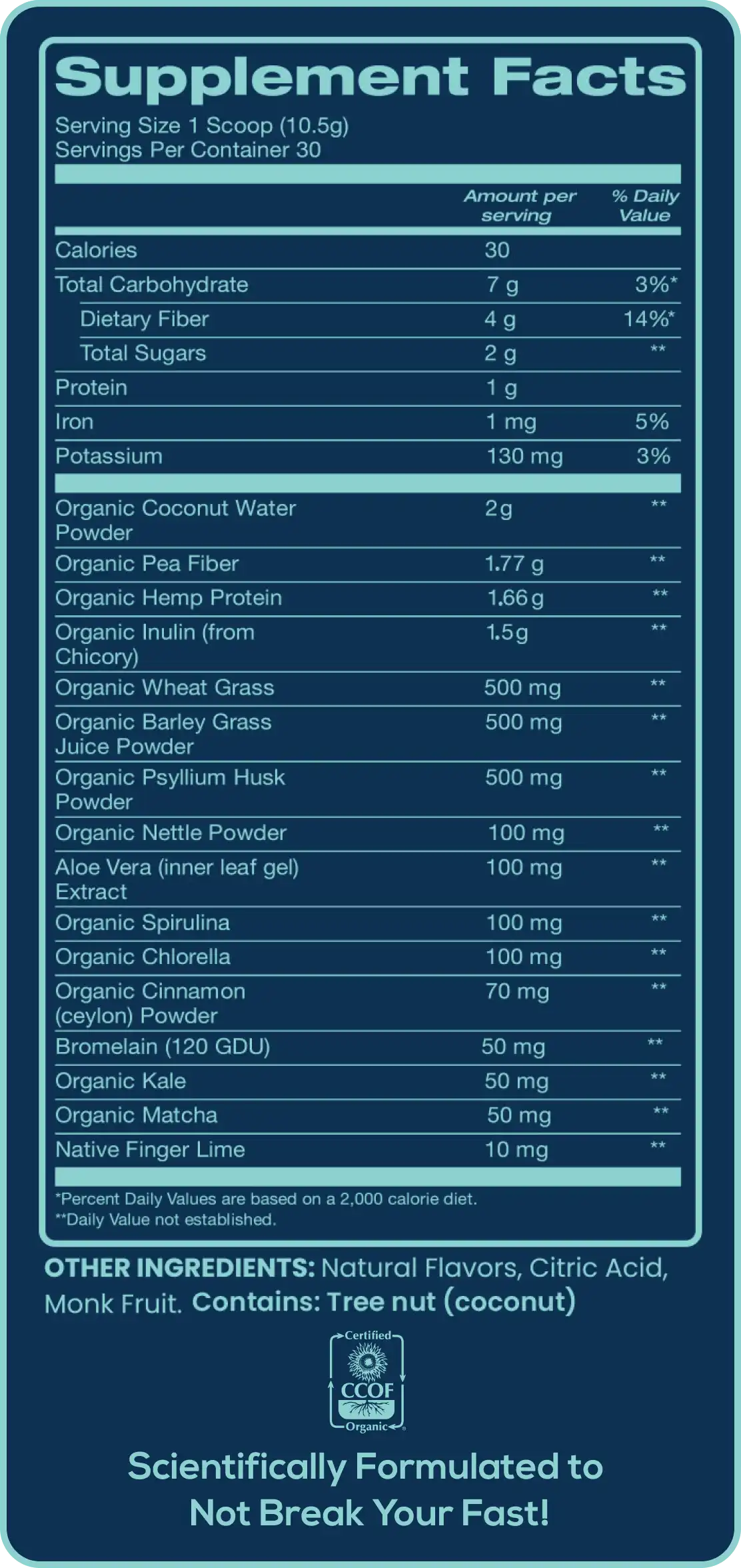 supplement facts