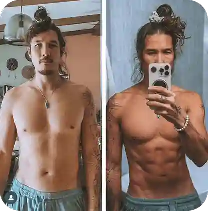 Thomas before and after